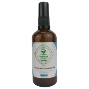 AGUA MICELAR CON AGUA DE ROSA DAMASCENA Y ALOE VERA